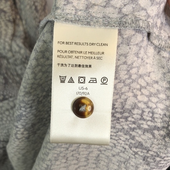 Anthropologie Marfa Dress Halter Gray V neckline Tiered Midi Size 6 - Picture 14 of 16